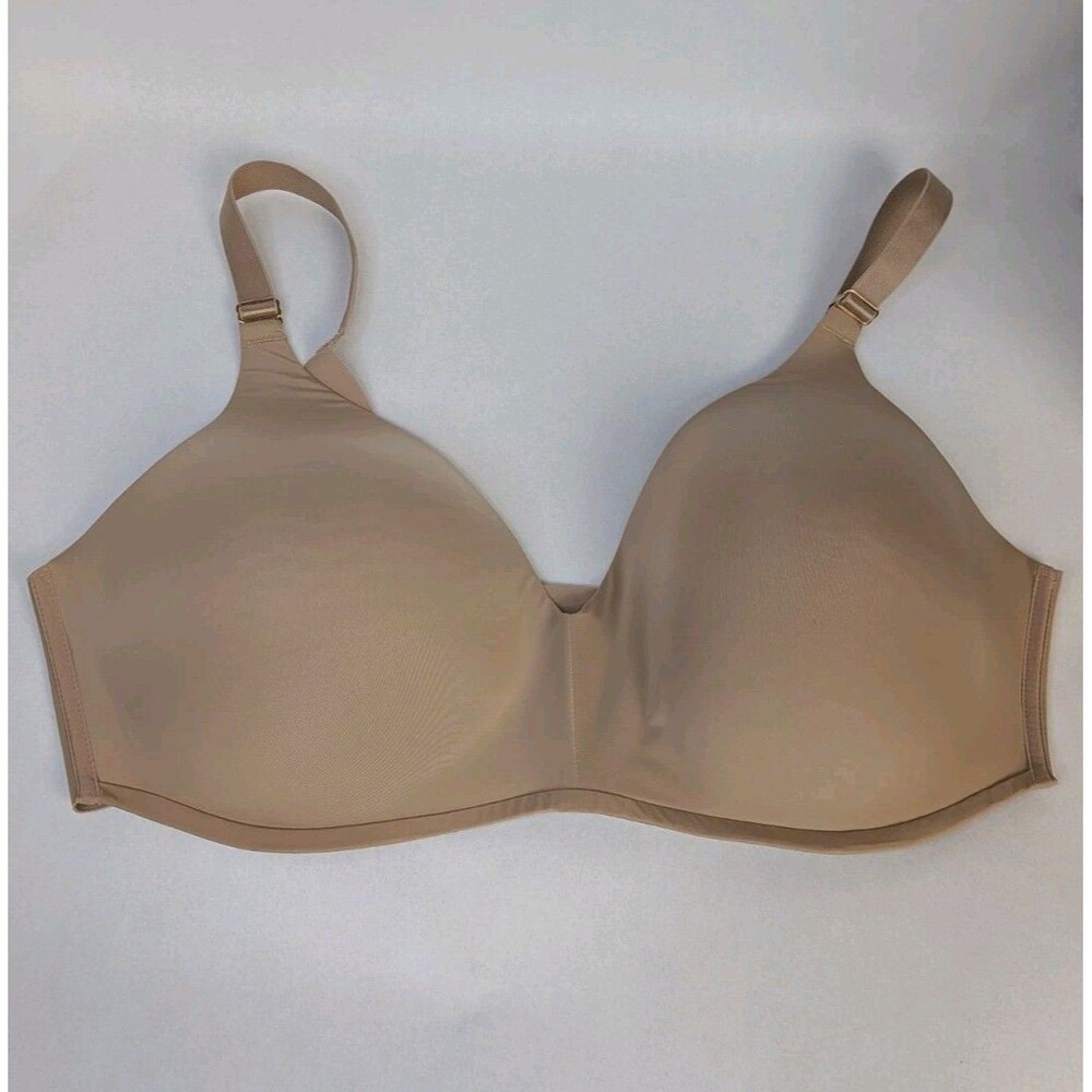 Soma Bra 42DD Vanishing 360 Perfect Coverage Wireless Padded Warm Beige Tan